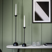 Matt Black Iron Candlestick – Elegant Modern Candle Holder (60cm)