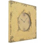 Antique Gold Coloured Metal Wall Clock 
