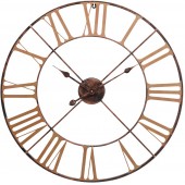 Antique Brass Outdoor Skeletal Wall Clock