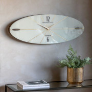 Ellipse Wall Clock | Snow White | Modern Wall Clock 