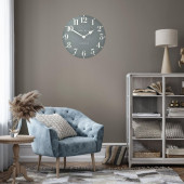 Flax Blue Thomas Kent Wall Clock – 20-Inch 
