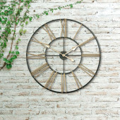 Large Outdoor Metal Wall Clock