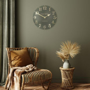 Lichen Green Thomas Kent Wall Clock 20-Inch