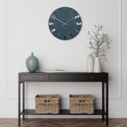 Modern Decorative Wall Clock – Midnight Blue 