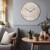 Oyster Wall Clock – Modern Minimalist Design
