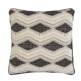 Jacquard Feather Cushion – Slate