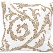 Artemis Embroidered Square Cushion with Filler 