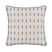 Blue Patterned Decorative Cushion 