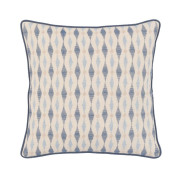 Blue Patterned Decorative Cushion 