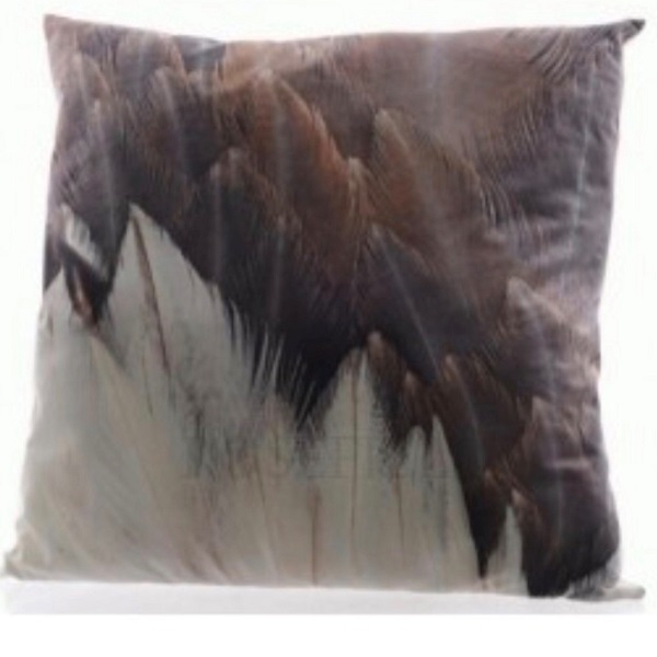Feather Print Cushion - Large 