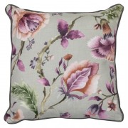 Heritage Floral Cushion - Grey 