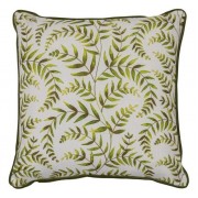 Heritage Leaf Cushion - Olive 