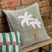 Sage Green Palm Tree Cushion