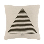 Woodland Tree Knit Cushion in Natural & Olive | Christmas Cushion