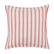 Woven Stripe Cushion - Cranberry