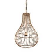 Pear Drop Wire Pendant light – Burnished Brass