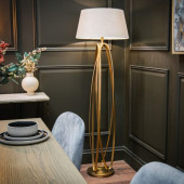 Antique Brass Floor Lamp 