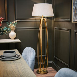 Antique Brass Floor Lamp 