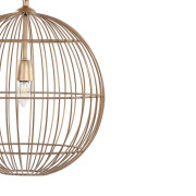 Globe Wire Pendant – Burnished Brass and Gold