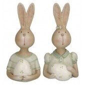 Assorted Rabbits Holding Eggs