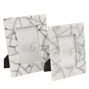 Black and White Marble 4x6 Photo Frame 