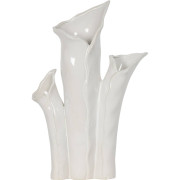 White Ceramic Lily Vase