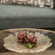 Champagne Gold Cast Aluminium Platter