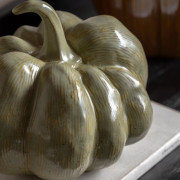 Sage Ceramic Pumpkin | Elegant Autumn Home Décor 