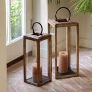 Hand-Carved Wooden Lantern – Crafted from Natural Mango Wood