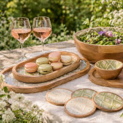 Wooden Coasters Set of 4 | Natural Mango Wood 