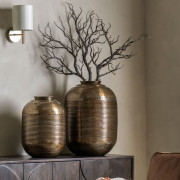 Kasai Metal Large Vase – Bronze Elegance 