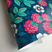 Designer Wallpaper - Raspberry Blue 