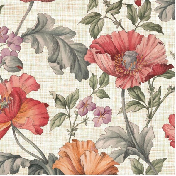 Designer Wallpaper - Poppy Flowers Yorkshire, UK | United Furnishings
